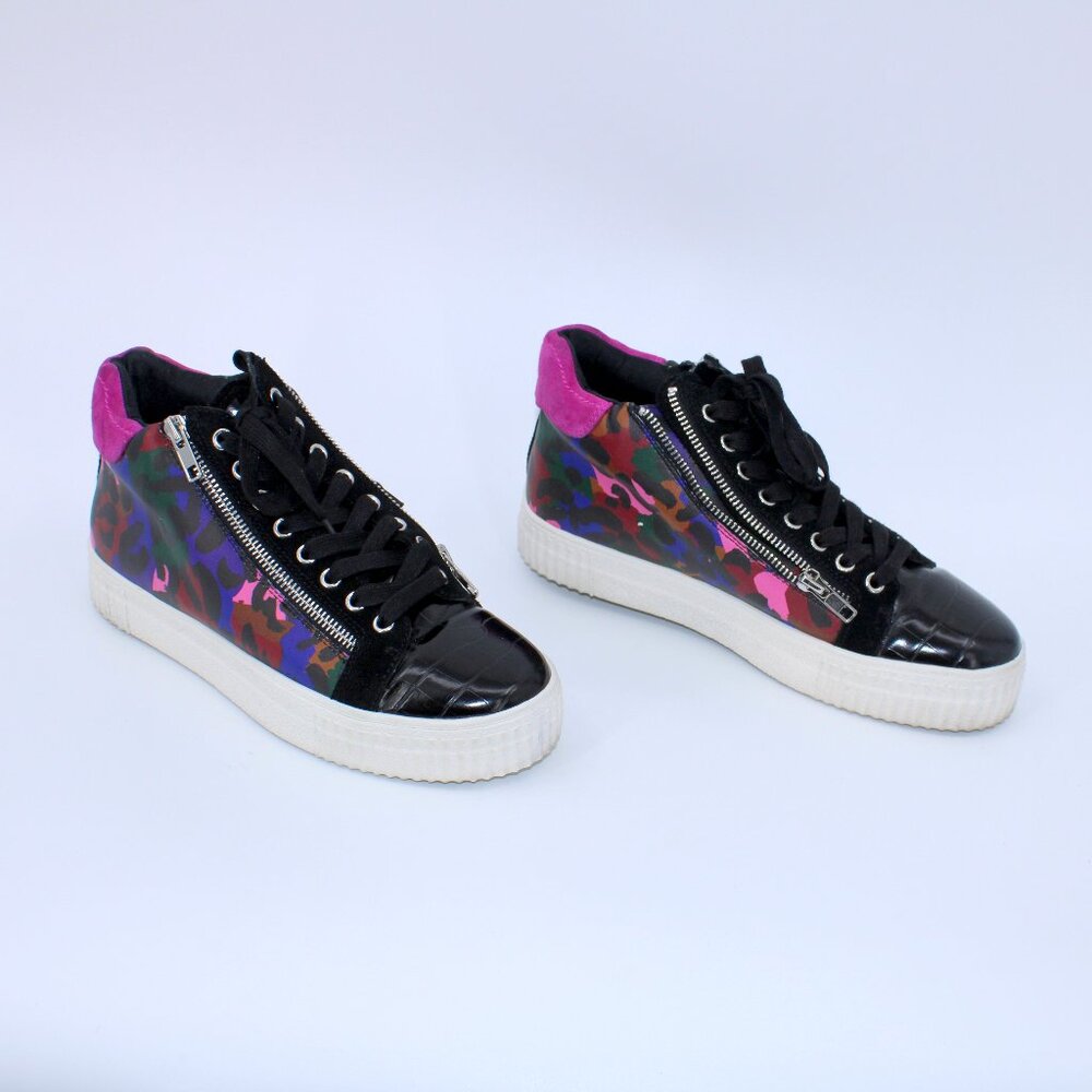 Steve Madden Zade Leather Upper High-Top Sneakers 9M - Picture 4 of 8